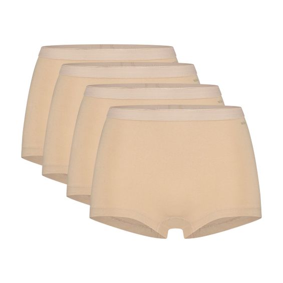 Ten Cate Basics Organic Cotton Stretch Short 4-pack Beige