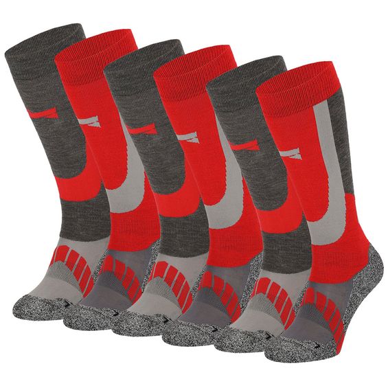 Xtreme Skisokken Unisex 6-pack Multi Red